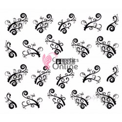 Stickere cu Apa pentru unghii cod B038 Negre